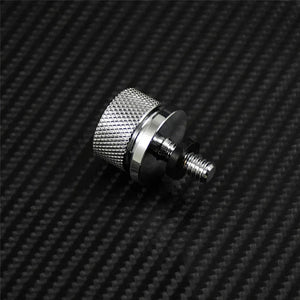 Planet Gates Motorcycle Black/Chrome Seat Bolt Tab Screw For Harley Touring Road King Street Glide Softail Dyna Sportster XL Street Bob 96-19