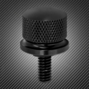 Planet Gates Motorcycle Black/Chrome Seat Bolt Tab Screw For Harley Touring Road King Street Glide Softail Dyna Sportster XL Street Bob 96-19