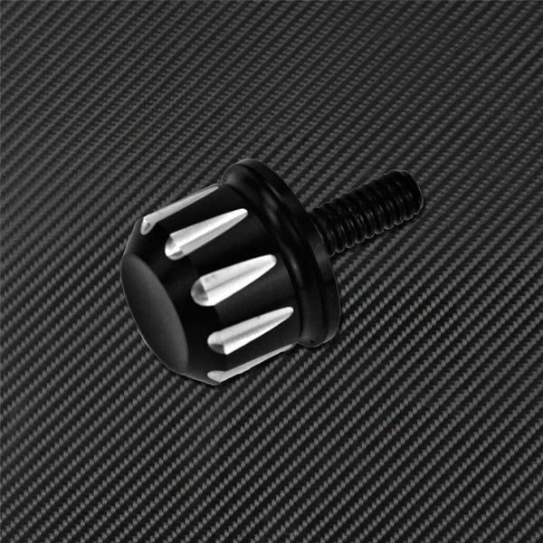 Planet Gates Motorcycle Black/Chrome Seat Bolt Tab Screw For Harley Touring Road King Street Glide Softail Dyna Sportster XL Street Bob 96-19