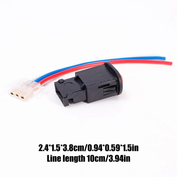Planet Gates Motorcycle Double Flash Switch Hazard Light Switch Button Flash Warning Emergency Signal Lamp Electric Vehicle Modification Part