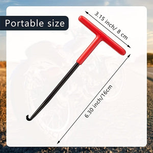 Planet Gates Motorcycle Exhaust Pipe Spring Hook T Shaped Hand-held Puller Repair Tool Universal Motor Accessories
