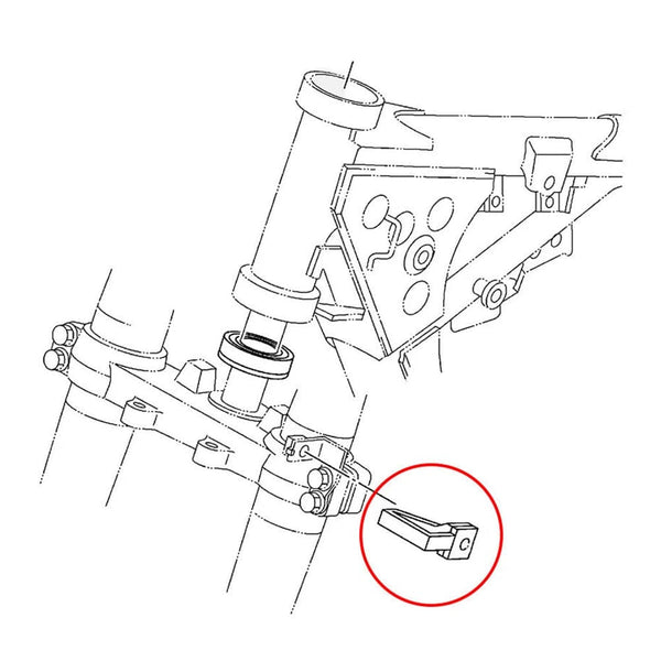 Planet Gates Motorcycle Front Brake Cable Clamp Line Guide For Yamaha YZ125 YZ250 YZ250F YZ80 85 TTR125/L/E/LE WR250F WR450F WR400F WR250