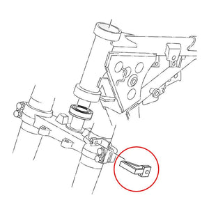 Planet Gates Motorcycle Front Brake Cable Clamp Line Guide For Yamaha YZ125 YZ250 YZ250F YZ80 85 TTR125/L/E/LE WR250F WR450F WR400F WR250