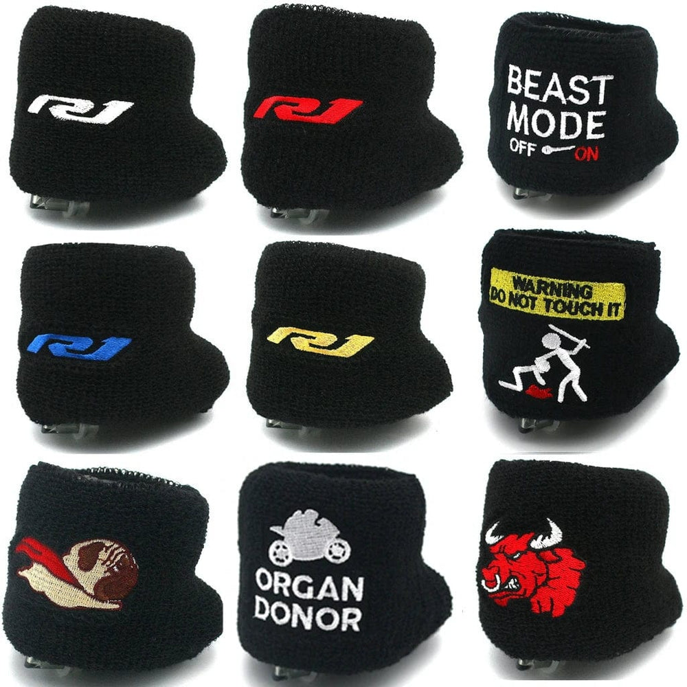 Planet Gates Motorcycle Front Fluid Oil Brake Reservoir Sock Cover For Yamaha YZF-R1 R1M 2015-2020 YZF R1 YZF1000 2916 2017 2018 2019