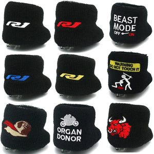 Planet Gates Motorcycle Front Fluid Oil Brake Reservoir Sock Cover For Yamaha YZF-R1 R1M 2015-2020 YZF R1 YZF1000 2916 2017 2018 2019