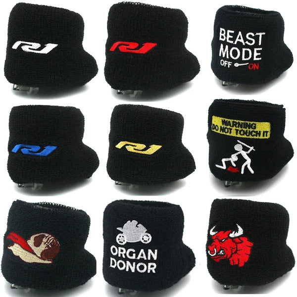 Planet Gates Motorcycle Front Fluid Oil Brake Reservoir Sock Cover For Yamaha YZF-R1 R1M 2015-2020 YZF R1 YZF1000 2916 2017 2018 2019