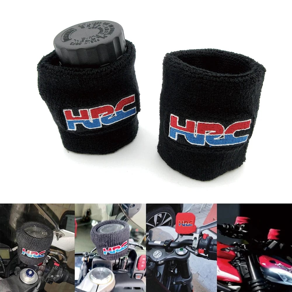 Planet Gates Motorcycle Front Fluid Oil Brake Reservoir Tank Cap Sock Cuff Cover For Honda HRC CBR250RR CBR600RR CBR1000RR CBR500R CBR300R CB