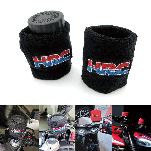 Planet Gates Motorcycle Front Fluid Oil Brake Reservoir Tank Cap Sock Cuff Cover For Honda HRC CBR250RR CBR600RR CBR1000RR CBR500R CBR300R CB