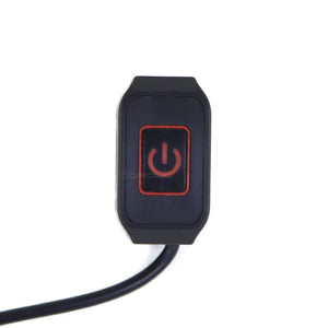 Planet Gates Motorcycle Handlebar Switch with LED Light 7/8'' 22mm Momentry Buttton for Electric Star Kill Waterproof Control Switch Button