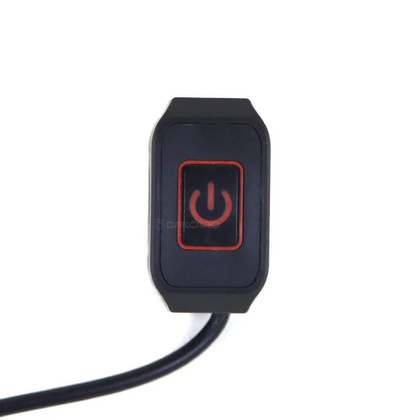 Planet Gates Motorcycle Handlebar Switch with LED Light 7/8'' 22mm Momentry Buttton for Electric Star Kill Waterproof Control Switch Button