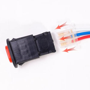 Planet Gates Motorcycle Hazard Light Switch Double Flashing Warning Flasher Emergency Signal Wires for Motorcycle E-scooter Electric Vehicles