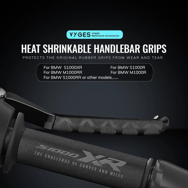 Planet Gates Motorcycle Heat Shrinkable Handlebar Grips Clutch Brake Lever Cover Grip Glove For BMW S1000XR S1000R M1000R M1000RR S1000RR