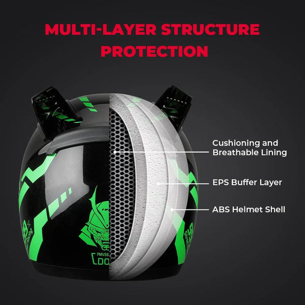 Planet Gates Motorcycle Helmet Full Face Cat Ear Detachable DOT Certification Safety Moto Helmet For Women Men Breathable Gift For Girlfriend