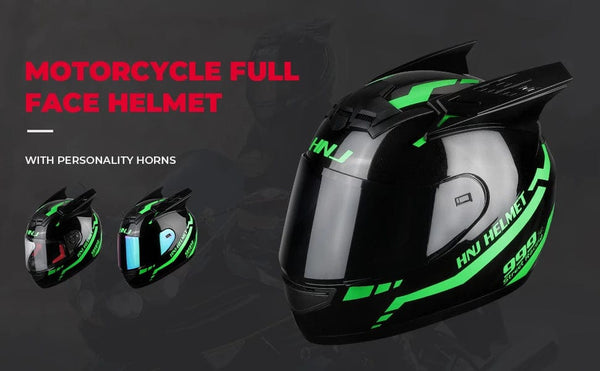 Planet Gates Motorcycle Helmet Full Face Cat Ear Detachable DOT Certification Safety Moto Helmet For Women Men Breathable Gift For Girlfriend