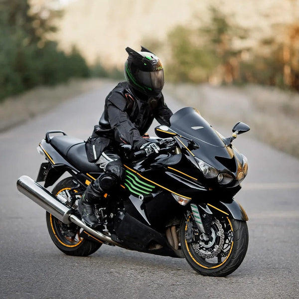 Planet Gates Motorcycle Helmet Full Face Cat Ear Detachable DOT Certification Safety Moto Helmet For Women Men Breathable Gift For Girlfriend