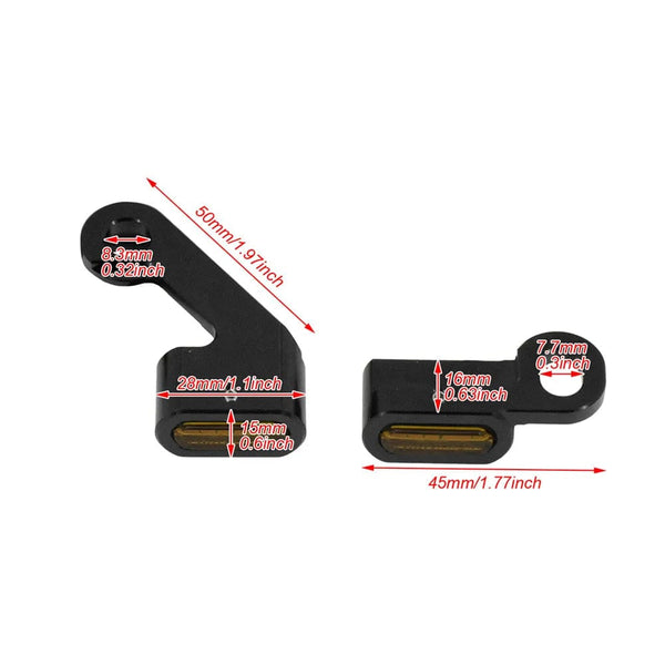 Planet Gates Motorcycle Mini LED Turn Signals Indicators Running Blinker Amber Light With E Mark Handle Grip Lamp For Harley Softail Touring