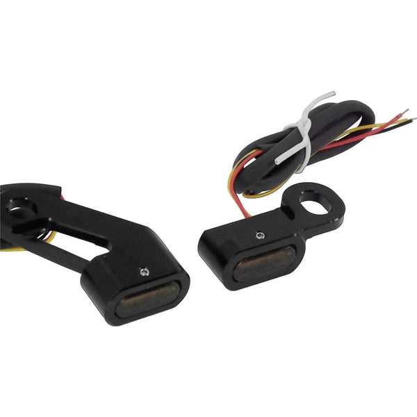 Planet Gates Motorcycle Mini LED Turn Signals Indicators Running Blinker Amber Light With E Mark Handle Grip Lamp For Harley Softail Touring