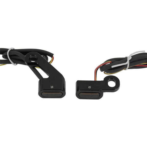 Planet Gates Motorcycle Mini LED Turn Signals Indicators Running Blinker Amber Light With E Mark Handle Grip Lamp For Harley Softail Touring