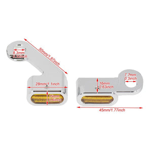 Planet Gates Motorcycle Mini LED Turn Signals Indicators Running Blinker Amber Light With E Mark Handle Grip Lamp For Harley Softail Touring