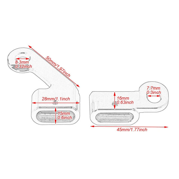 Planet Gates Motorcycle Mini LED Turn Signals Indicators Running Blinker Amber Light With E Mark Handle Grip Lamp For Harley Softail Touring