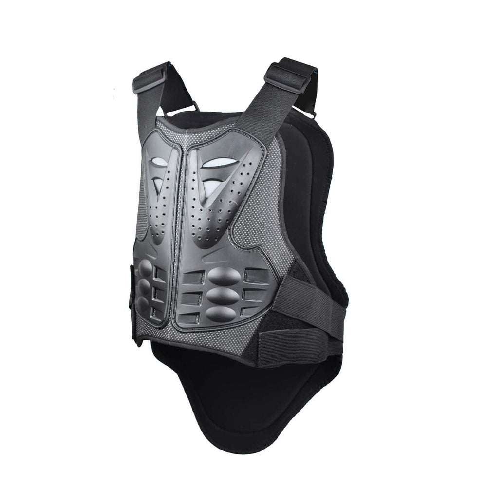 Planet Gates Charcoal / M Motorcycle Vest Armor Protection Riding Chest Back Protector For Adults Dirt Bike Mountain Bike Off-Road Racing Adult
