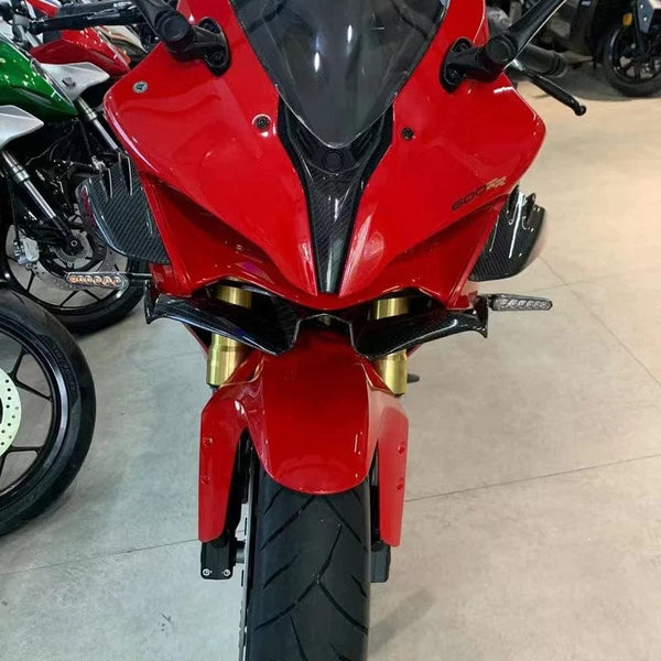 Planet Gates Motorcycle Winglet Aerodynamic Wing Kit Spoiler Motor Accessories For KawasakiNinja 300 Ninja250 NINJA300/250 EX300 2013-2017