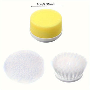 Planet Gates Motorized Rotary Cleaning Brush Accessory Motorized Cleaning Brush Cordless Power Scrubber 5 Replaceable Brush Heads For Tubs, Floors, Walls, Tiles, Bathrooms, Windows, Sinks