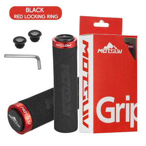 Planet Gates MOTSUV MTB Grip Sponge Grips With Dust Plug Ultralight Soft Bike Handlebar Cover Anti-skid Cozy Bike Handle Alloy Bicycle Parts