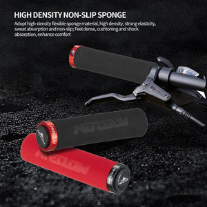 Planet Gates MOTSUV MTB Grip Sponge Grips With Dust Plug Ultralight Soft Bike Handlebar Cover Anti-skid Cozy Bike Handle Alloy Bicycle Parts
