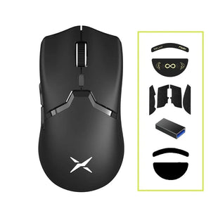Planet Gates Mouse Add Accessory 1 Delux M800 PRO PAW3395 Wireless Gaming Mouse Bluetooth Tri-Mode Connection 26000DPI Huano Pink Switches Macro Mice For PC Gamer