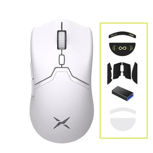 Planet Gates Mouse Add Accessory Delux M800 PRO PAW3395 Wireless Gaming Mouse Bluetooth Tri-Mode Connection 26000DPI Huano Pink Switches Macro Mice For PC Gamer