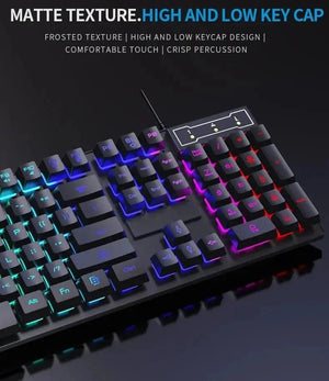 Planet Gates Mouse / CHINA 104 key Backlit Mechanical Keyboard Wired Gaming Keyboard waterproof Luminous keyboard And Mouse Set for Gamer PC Laptop Office