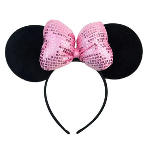 Planet Gates Mouse Headband Cartoon Ears Sequin Bows Hairband Party Cosplay Hair Accessories Children Adults Toys Gift