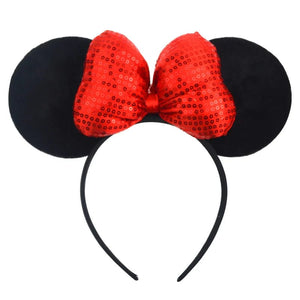 Planet Gates Mouse Headband Cartoon Ears Sequin Bows Hairband Party Cosplay Hair Accessories Children Adults Toys Gift