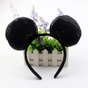 Planet Gates Mouse Headband Cartoon Ears Sequin Bows Hairband Party Cosplay Hair Accessories Children Adults Toys Gift