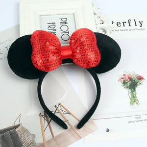 Planet Gates Mouse Headband Cartoon Ears Sequin Bows Hairband Party Cosplay Hair Accessories Children Adults Toys Gift
