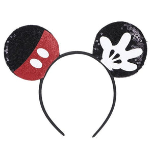 Planet Gates Mouse Headband Cartoon Ears Sequin Bows Hairband Party Cosplay Hair Accessories Children Adults Toys Gift