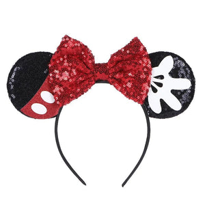 Planet Gates Mouse Headband Cartoon Ears Sequin Bows Hairband Party Cosplay Hair Accessories Children Adults Toys Gift