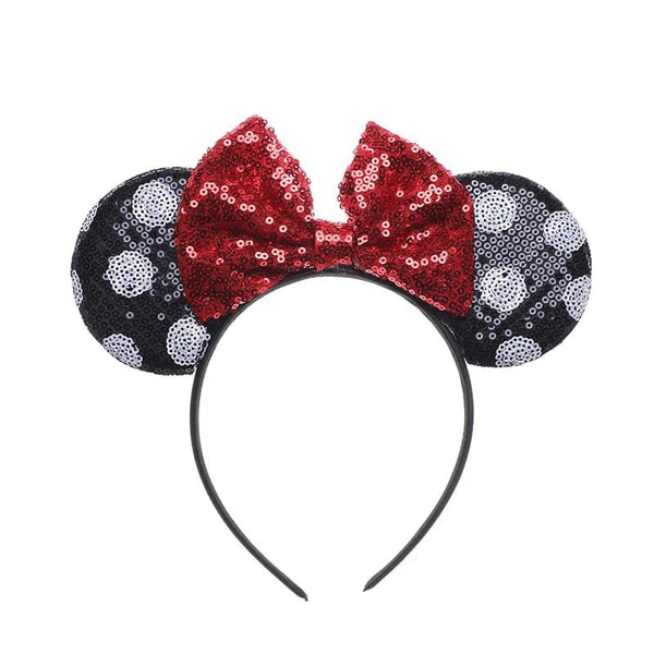 Planet Gates Mouse Headband Cartoon Ears Sequin Bows Hairband Party Cosplay Hair Accessories Children Adults Toys Gift
