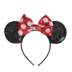 Planet Gates Mouse Headband Cartoon Ears Sequin Bows Hairband Party Cosplay Hair Accessories Children Adults Toys Gift