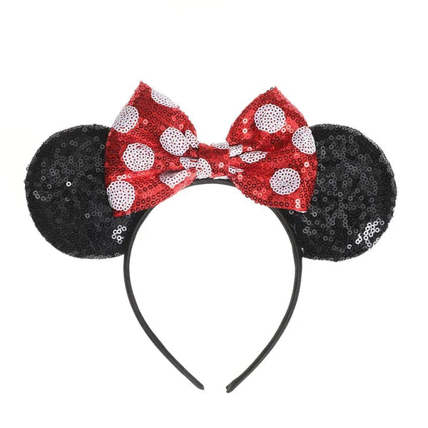 Planet Gates Mouse Headband Cartoon Ears Sequin Bows Hairband Party Cosplay Hair Accessories Children Adults Toys Gift