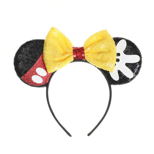 Planet Gates Mouse Headband Cartoon Ears Sequin Bows Hairband Party Cosplay Hair Accessories Children Adults Toys Gift