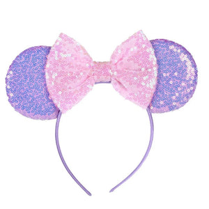 Planet Gates Mouse Headband Cartoon Ears Sequin Bows Hairband Party Cosplay Hair Accessories Children Adults Toys Gift