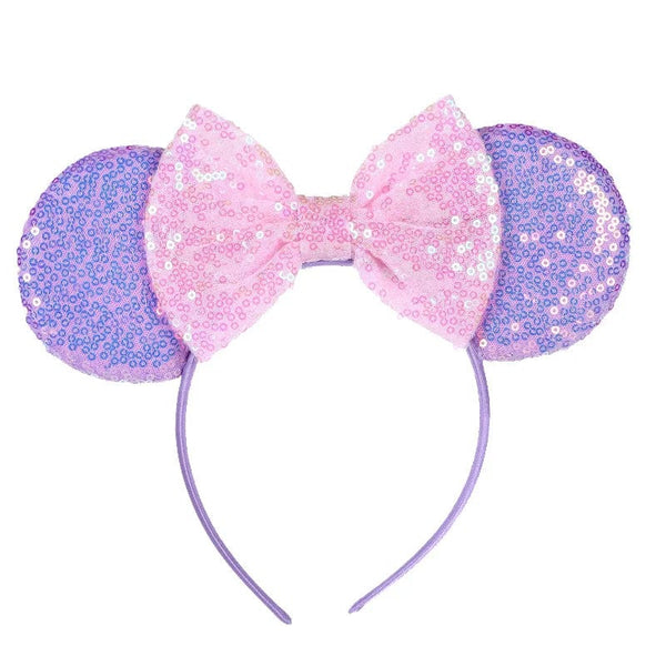 Planet Gates Mouse Headband Cartoon Ears Sequin Bows Hairband Party Cosplay Hair Accessories Children Adults Toys Gift