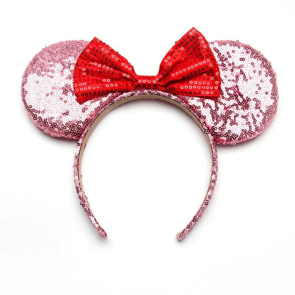 Planet Gates Mouse Headband Cartoon Ears Sequin Bows Hairband Party Cosplay Hair Accessories Children Adults Toys Gift