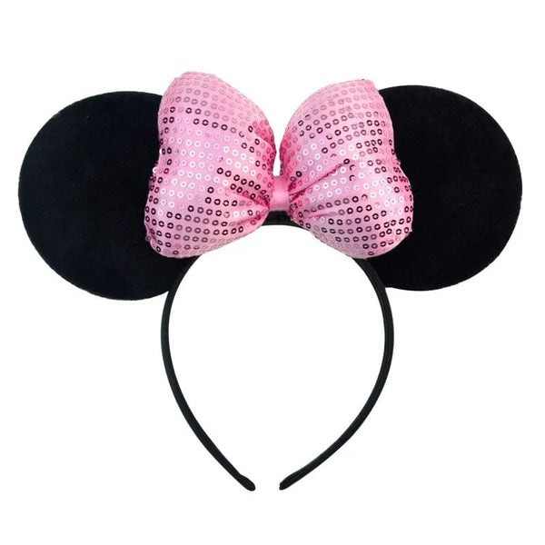 Planet Gates Mouse Headband Cartoon Ears Sequin Bows Hairband Party Cosplay Hair Accessories Children Adults Toys Gift