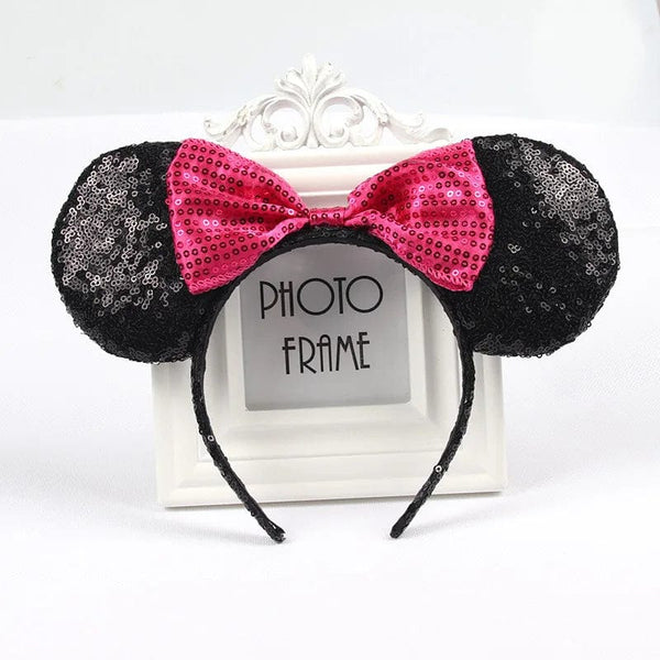 Planet Gates Mouse Headband Cartoon Ears Sequin Bows Hairband Party Cosplay Hair Accessories Children Adults Toys Gift