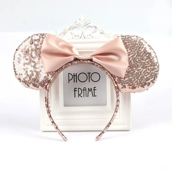 Planet Gates Mouse Headband Cartoon Ears Sequin Bows Hairband Party Cosplay Hair Accessories Children Adults Toys Gift