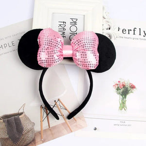 Planet Gates Mouse Headband Cartoon Ears Sequin Bows Hairband Party Cosplay Hair Accessories Children Adults Toys Gift