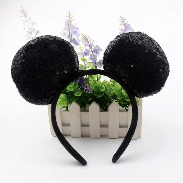 Planet Gates Mouse Headband Cartoon Ears Sequin Bows Hairband Party Cosplay Hair Accessories Children Adults Toys Gift